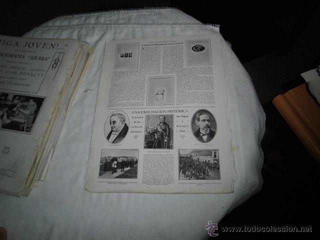 Coleccionismo de Revistas y Peri&oacute;dicos: UNA EXHUMACION HISTORICA TRASLADO LOS RESTOS D.QUINTANA,SAN MIGUEL Y O HOJA REVISTA NUEVO MUNDO 1922