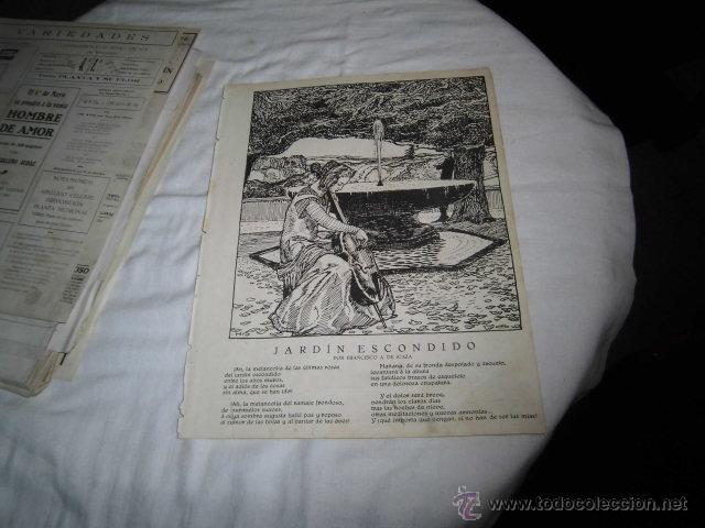 Coleccionismo de Revistas y Peri&oacute;dicos: JARDIN ESCONDIDO POR FRANCISCO DE ICAZA /LA SEMANA HUMORISTICA HOJA REVISTA NUEVO MUNDO 1922