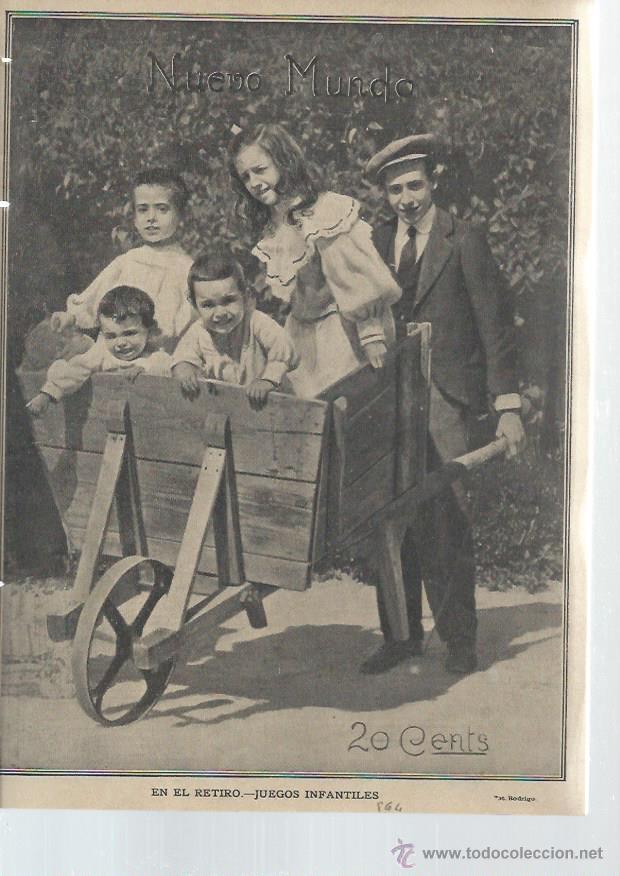 Collezionismo di Riviste e Giornali: PERI&Oacute;DICO ILUSTRADO NUEVO MUNDO A&Ntilde;O XI N&ordm; 564 27 OCTUBRE 1904, ART&Iacute;CULOS CUENTOS INFORMACIONES