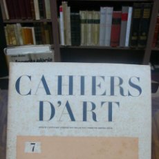 Coleccionismo de Revistas y Periódicos: [REVISTA.] CAHIERS D'ART. 1926. NÚM. 7.