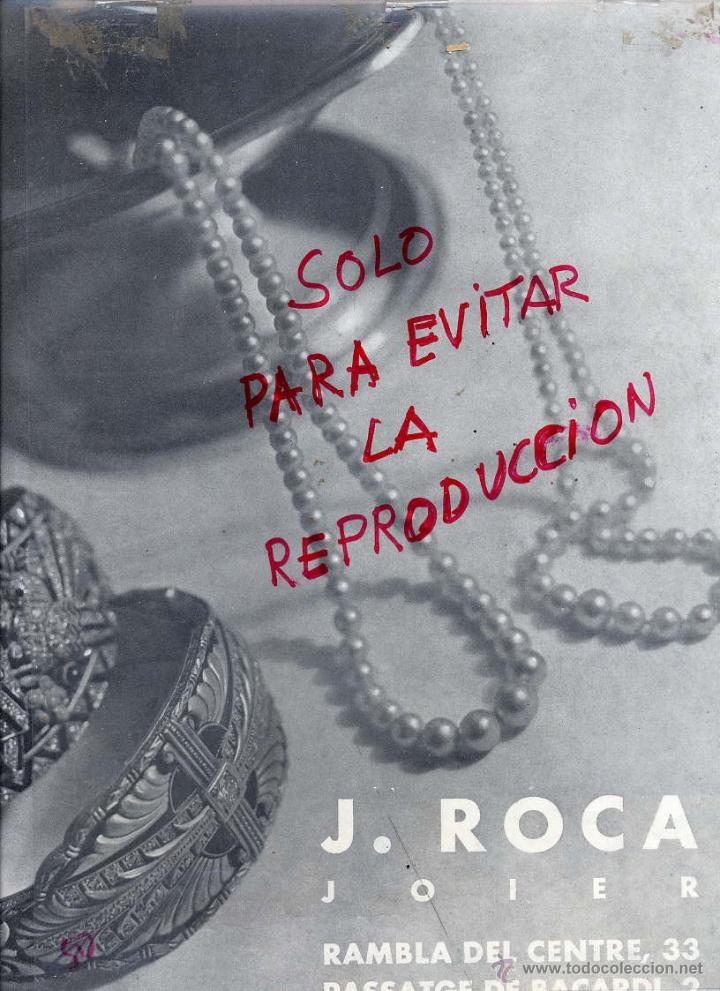 Coleccionismo de Revistas y Peri&oacute;dicos: J.ROCA 1932 JOYERO PASEO GRACIA BARCELONA HOJA REVISTA