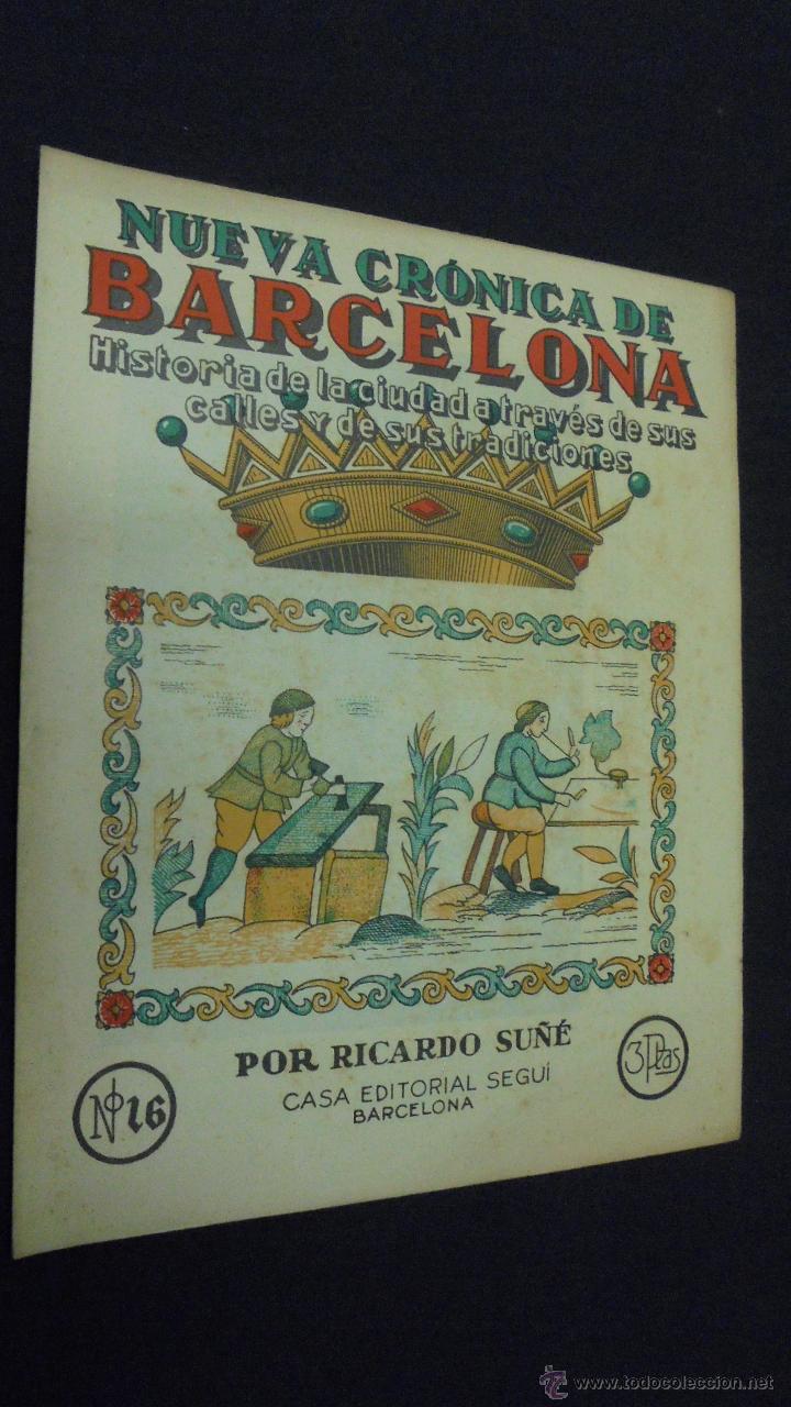 Coleccionismo de Revistas y Peri&oacute;dicos: NUEVA CR&Oacute;NICA DE BARCELONA. N&ordm; 16. HISTORIA DE LA CIUDAD A TRAV&Eacute;S DE SUS CALLES Y DE SUS TRADICIONES
