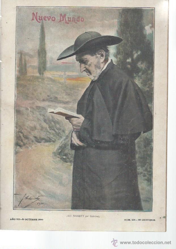 Coleccionismo de Revistas y Peri&oacute;dicos: PERI&Oacute;DICO ILUSTRADO NUEVO MUNDO A&Ntilde;O VII N&ordm; 356 OCTUBRE 1900, ART&Iacute;CULOS CUENTOS INFORMACIONES, LEER
