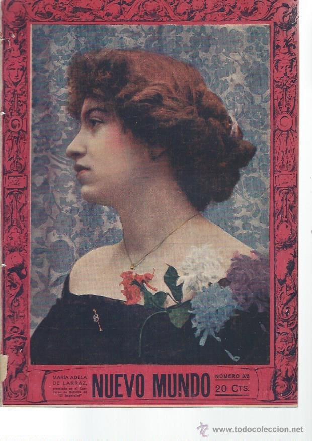 Coleccionismo de Revistas y Peri&oacute;dicos: PERIODICO ILUSTRADO NUEVO MUNDO A&Ntilde;O XIX N&ordm; 973 AGOSTO 1912 ,ART&Iacute;CULOS CUENTOS INFORMACIONES, LEER
