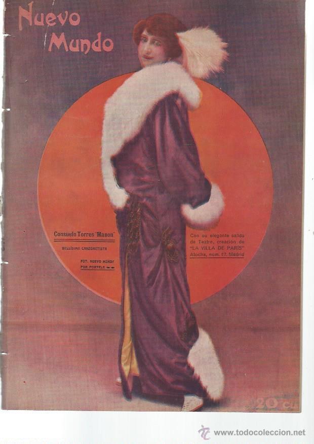 Coleccionismo de Revistas y Peri&oacute;dicos: PERI&Oacute;DICO ILUSTRADO NUEVO MUNDO A&Ntilde;O XIX N&ordm; 987 DICIEMBRE 1912, ART&Iacute;CULOS CUENTOS INFORMACIONES, LEER