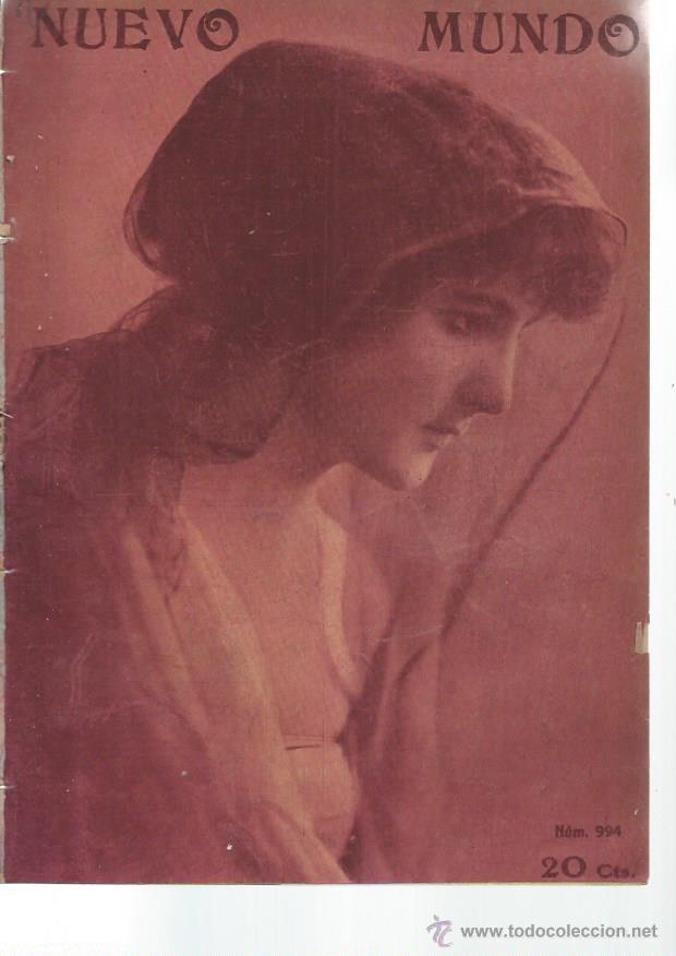 Coleccionismo de Revistas y Peri&oacute;dicos: PERI&Oacute;DICO ILUSTRADO NUEVO MUNDO A&Ntilde;O XX N&ordm; 994 ENERO 1913, ART&Iacute;CULOS CUENTOS INFORMACIONES, LEER