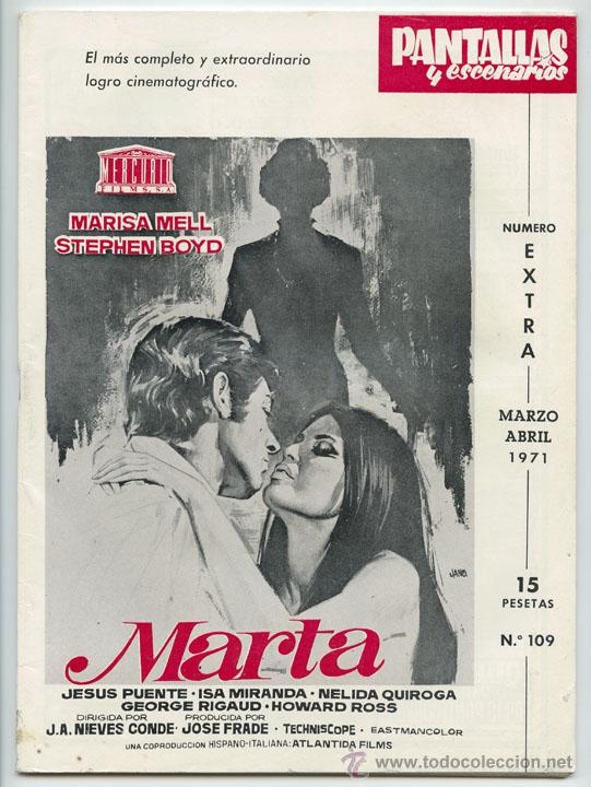 Collectionnisme de Revues et Journaux: PANTALLAS Y ESCENARIOS - 1971 - JEAN-CLAUDE BRIALY, MICHAEL SKAIFE, VITTORIO DE SICA, VICTOR IREGUA