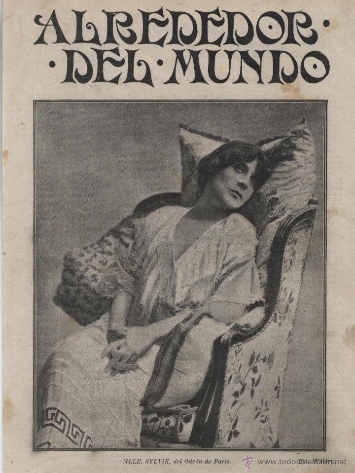 Coleccionismo de revistas y peri&oacute;dicos: Mlle. Sylvie, del Ode&oacute;n de Par&iacute;s  - 1913 - Foto 1