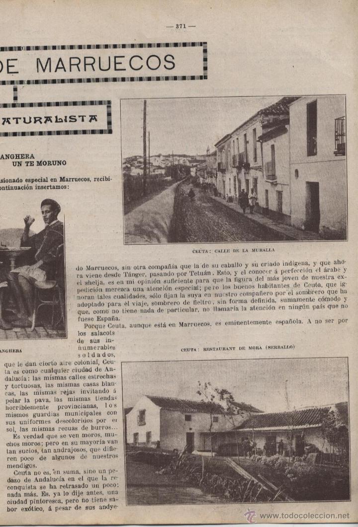Coleccionismo de revistas y peri&oacute;dicos: Por el Norte de Marruecos / serie de reportajes de &Aacute;ngel Cabrera, 8 entregas - 1913