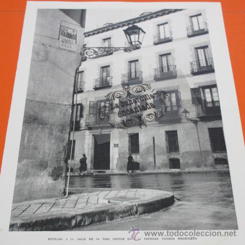 Coleccionismo de revistas y peri&oacute;dicos: MADRID 1954 - CALLE DE LA PASA - FRANCISCO CATALA ROCA