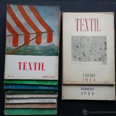 Coleccionismo de Revistas y Periódicos: LOTE DE 10 EJEMPLARES DE LA REVISTA TEXTIL DE LOS AÑOS 1944 Y 1945.. Lote 48478658