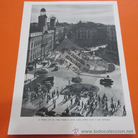 Sammeln von Zeitschriften und Zeitungen: MADRID 1954 - LA PUERTA DEL SOL DESDE HOTEL PARIS - FRANCISCO CATALA ROCA