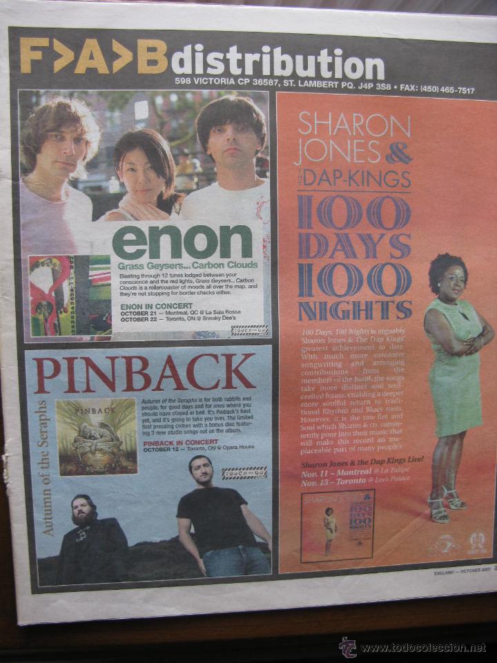 Coleccionismo de Revistas y Peri&oacute;dicos: EXCLAIM! OCT 2007. 22 P&Aacute;GINAS DE LA REVISTA CON ANUNCIO DE MADONNA DE L.A.M.B, ANUNCIO DE R.E.M. ...