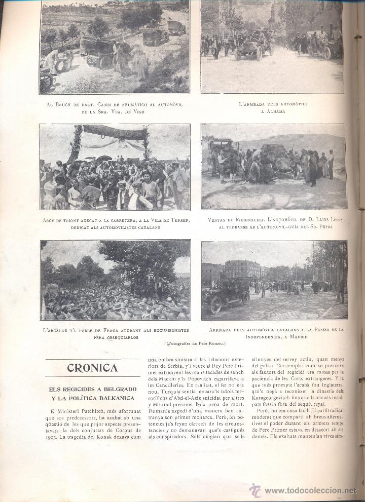 Colecionismo de Revistas e Jornais: REVISTA A&Ntilde;O 1906 GLOBOS EN MADRID CARRERA DE COCHES EN FRAGA TERRER MEDINACELI REY HERODES VALENCIA