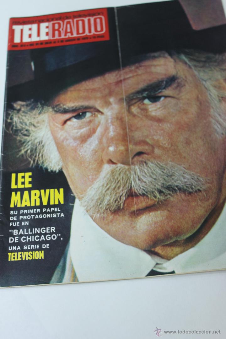 Collection Magazines and Newspapers: REVISTA TELERADIO N&ordm; 814 1973 PORTADA LEE MARVIN EN BALLINGER DE CHICAGO