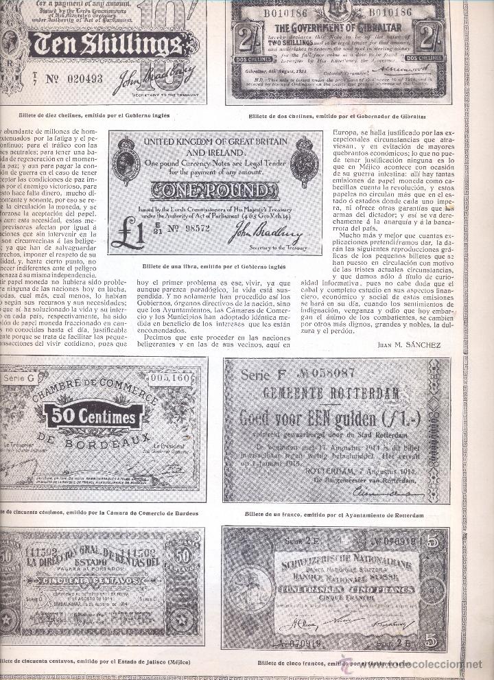 Collection Magazines and Newspapers: 1915 EUGENIO GONZALEZ OLIVERA PINTOR DE CUBA JULIUS KLINGER PAPEL MONEDA BILLETES DURANTE GUERRA
