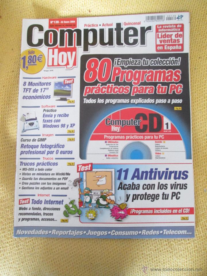 Coleccionismo de revistas y peri&oacute;dicos: REVISTA COMPUTER HOY N&ordm; 139 A&Ntilde;O 2004