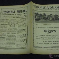 Colecionismo de Revistas e Jornais: HORMIGA DE ORO. Nº 30. 27 JULIO 1918.LA PREPARACION DE LA TRILLA. VILLAFRANCA DE O. LEER DESCRIPCION. Lote 48701661