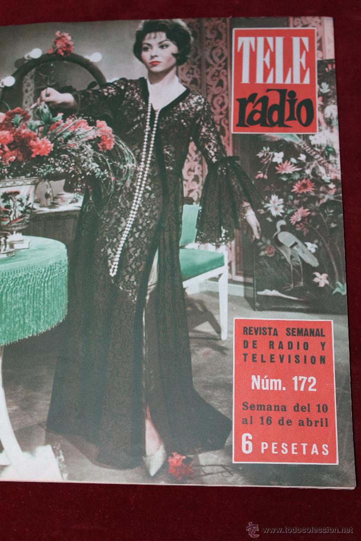 Collezionismo di Riviste e Giornali: REVISTA TELERADIO N&ordm; 172 1961 MARUJITA DIAZ ACTUANDO EN PELUSA, LA MEJOR ACTRIZ DEL A&Ntilde;O