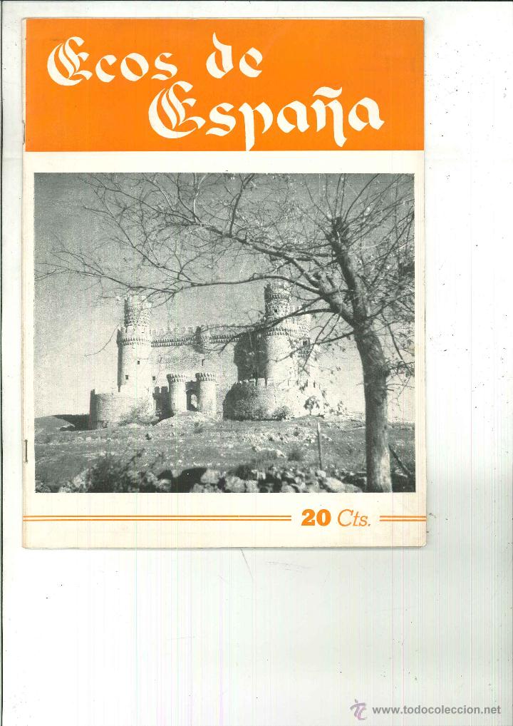 Colecionismo de Revistas e Jornais: ECOS DE ESPA&Ntilde;A. REVISTA LITERARIA DE AMBIENTE ESPA&Ntilde;OL. ENERO DE 1952