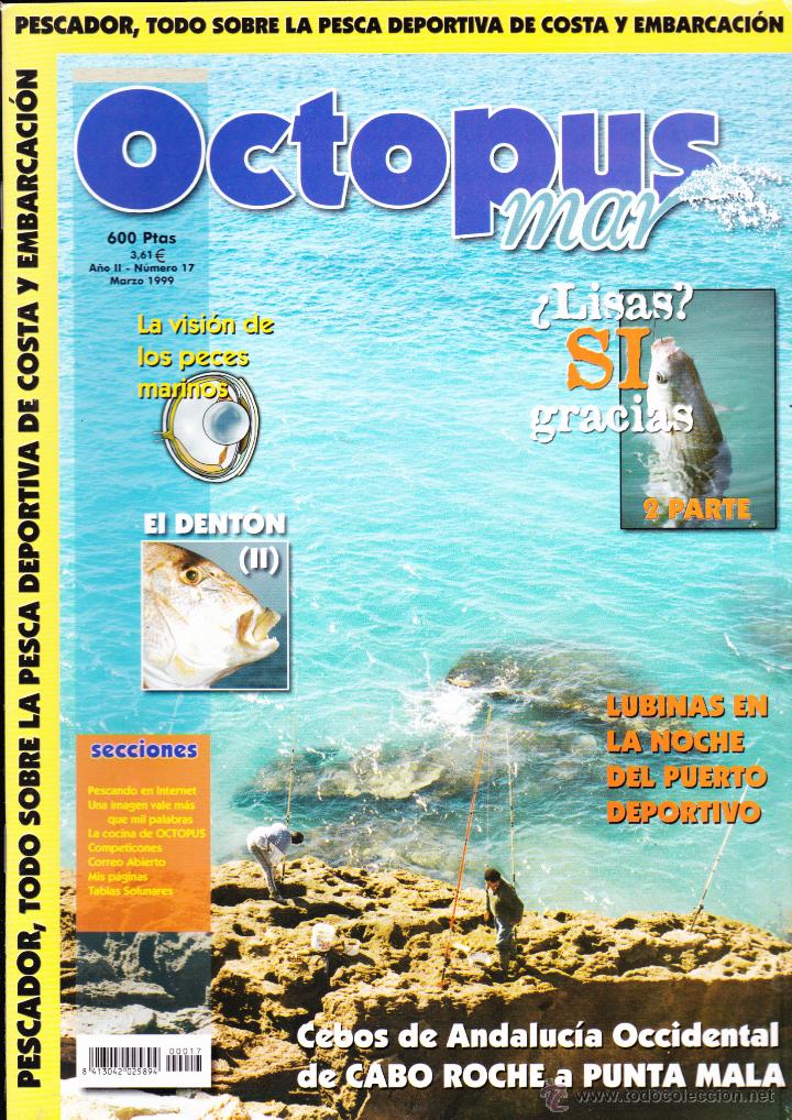 Coleccionismo de revistas y peri&oacute;dicos: REVISTA , OCTOPUS MAR , N&ordm; 17 .TODO SOBRE LA PESCA DEPORTIVA DE COSTA Y EMBARCACION .