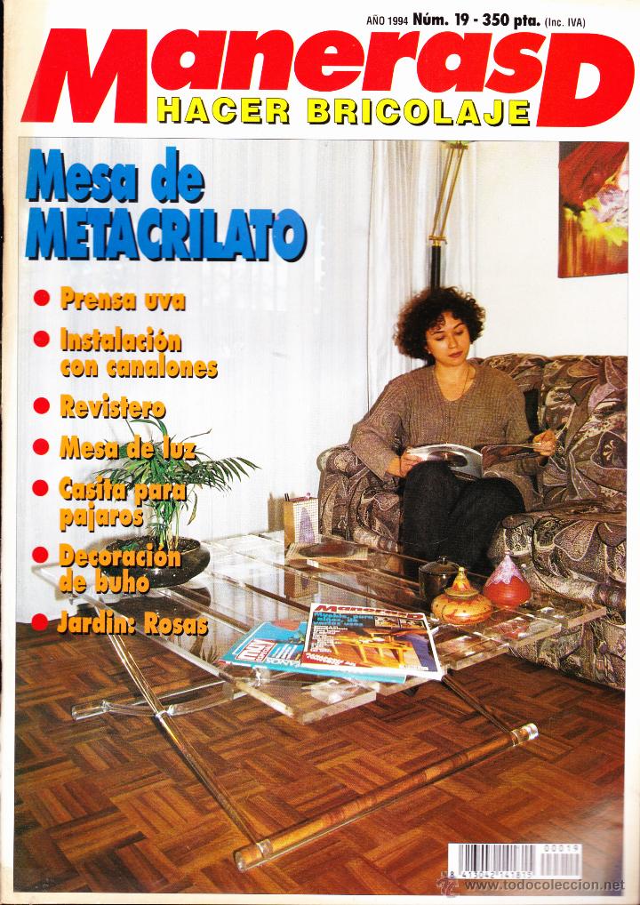 Coleccionismo de revistas y peri&oacute;dicos: REVISTA , MANERAS D HACER BRICOLAJE , N&ordm; 19 .
