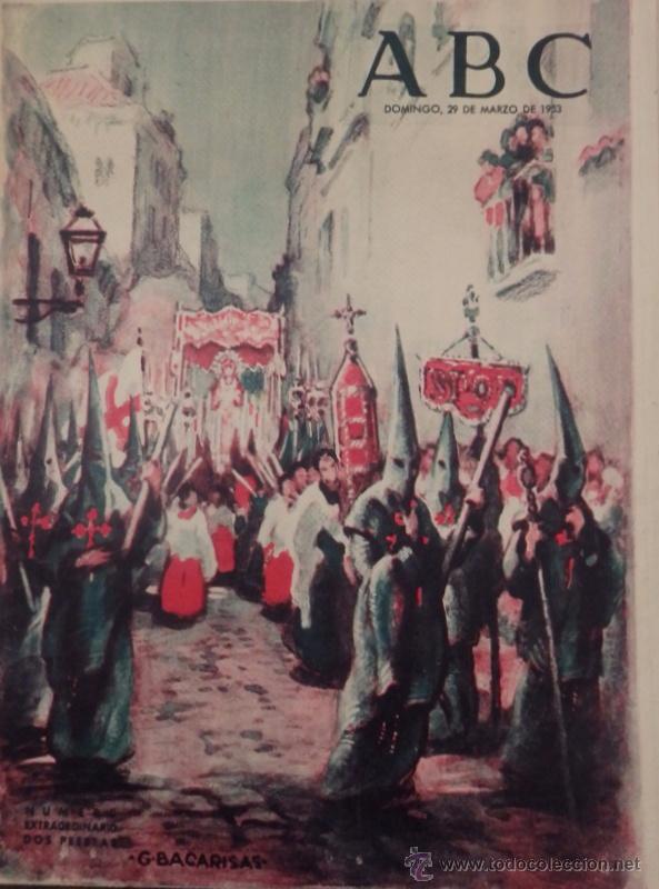 Coleccionismo de Revistas y Peri&oacute;dicos: SEVIILLA, 1953, ABC N&ordm; EXTRAORDINARIO SEMANA SANTA, 67 PAGINAS