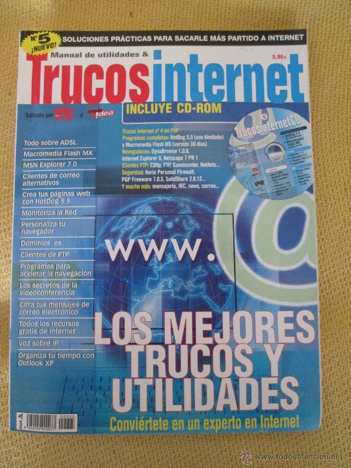 Coleccionismo de revistas y peri&oacute;dicos: PC ACTUAL -MANUAL DE UTILIDADES Y TRUCOS INTERNET N&ordm; 5