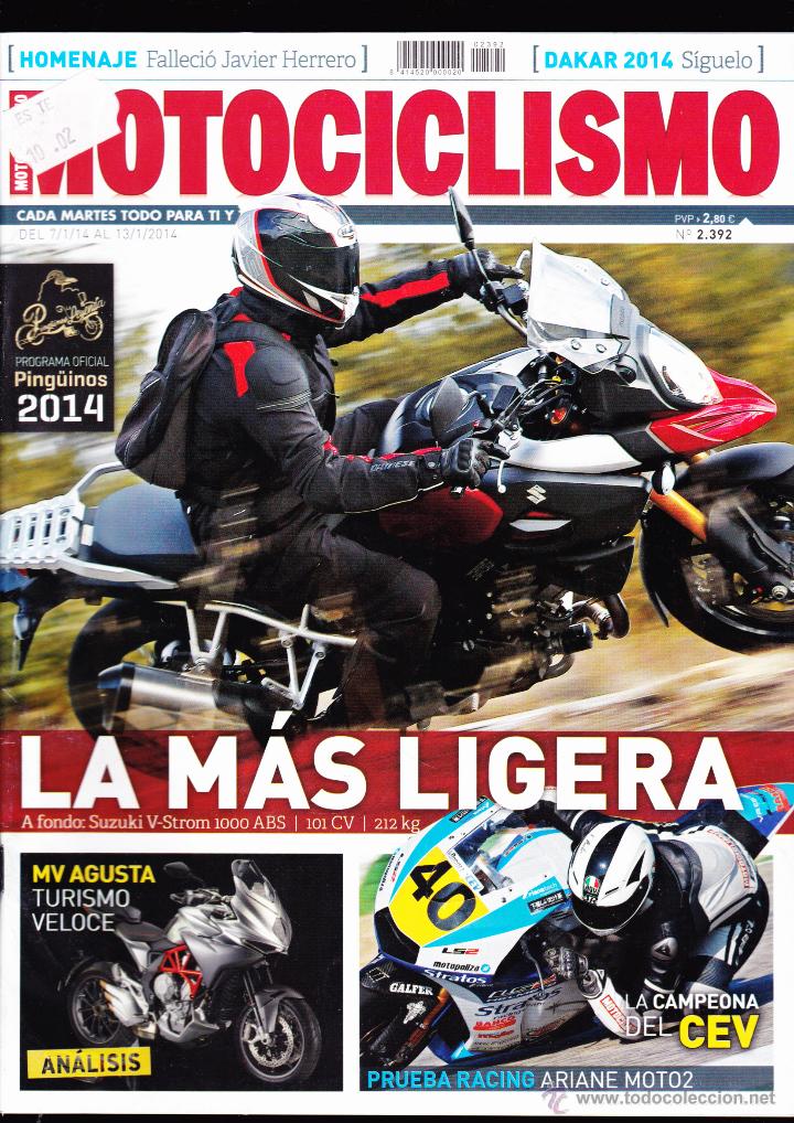 Coleccionismo de revistas y peri&oacute;dicos: REVISTA , MOTOCICLISMO , N&ordm; 2.392 .