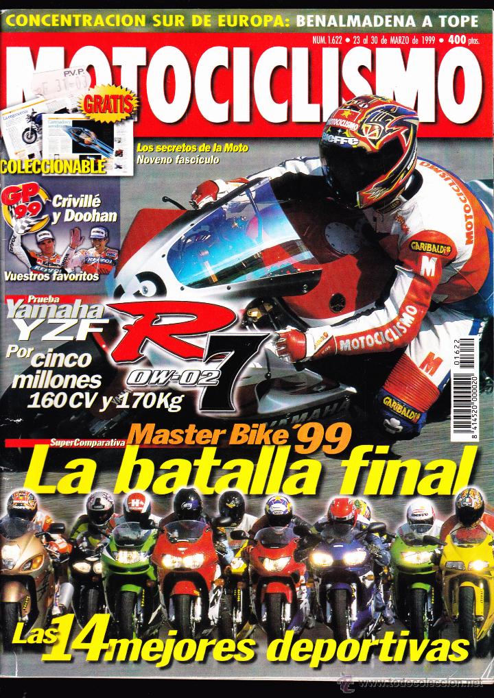 Coleccionismo de revistas y peri&oacute;dicos: REVISTA , MOTOCICLISMO , N&ordm; 1.622 .