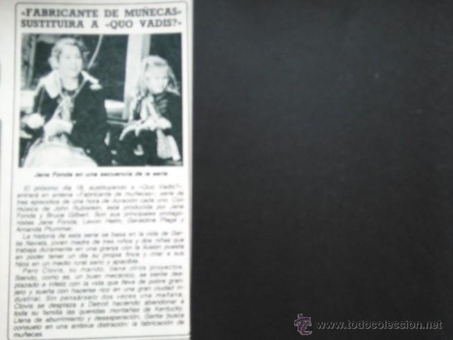 Coleccionismo de Revistas y Peri&oacute;dicos: recortes jane fonda