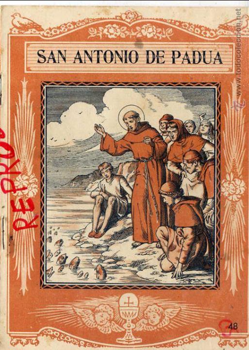 Coleccionismo de Revistas y Peri&oacute;dicos: 13 DE JUNIO SAN ANTONIO DE PADUA, 1940 EL SANTO DE CADA DIA LIBRETO 8 P&Aacute;GINAS 15 X 20 cm. EDIT.VIVES