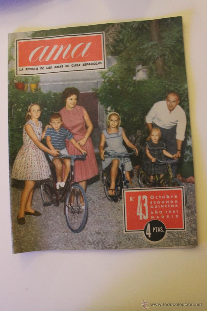 Collection Magazines and Newspapers: REVISTA AMA N&ordm; 43, 1961 DI ESTEFANO, SU MUJER Y CUATRO HIJOS UN FUTBOLISTA POPULAR