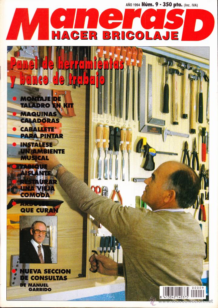 Coleccionismo de revistas y peri&oacute;dicos: REVISTA&middot;&middot;&middot;MANERAS DE HACER BRICOLAJE&middot;&middot;&middot;PANEL DE HERRAMIENTAS Y BANCO DE TRABAJO&middot;&middot;&middot;N&ordm; 9&middot;&middot;&middot; 1994