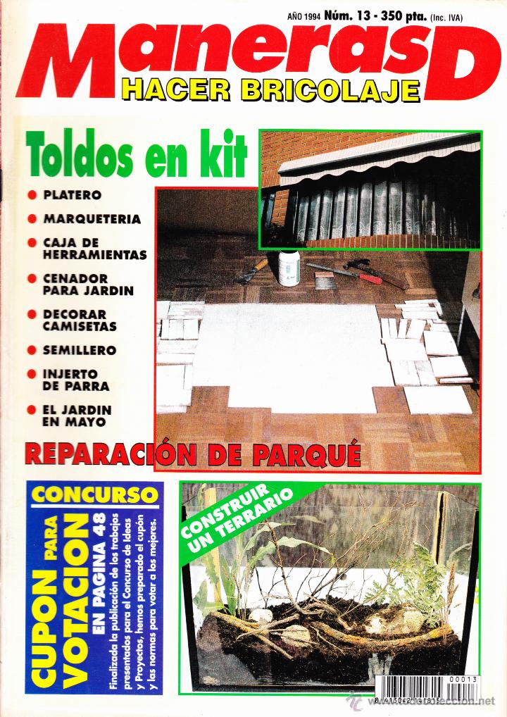 Coleccionismo de revistas y peri&oacute;dicos: REVISTA&middot;&middot;&middot;MANERAS DE HACER BRICOLAJE&middot;&middot;&middot;TOLDOS EN KIT&middot;&middot;&middot;N&ordm; 13&middot;&middot;&middot; 1994