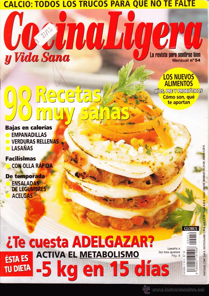 Coleccionismo de revistas y peri&oacute;dicos: REVISTA&middot;&middot;&middot;COCINA LIGERA Y VIDA SANA&middot;&middot;&middot; N&ordm; 54