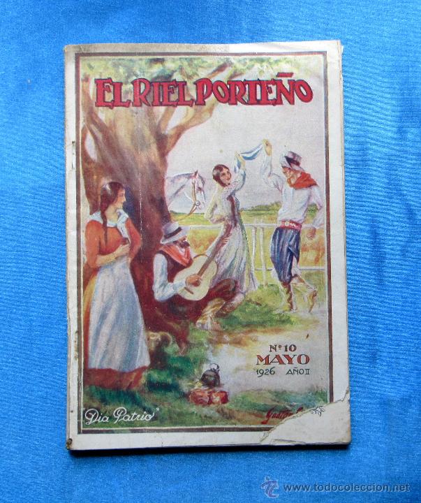Coleccionismo de Revistas y Peri&oacute;dicos: EL RIEL PORTE&Ntilde;O. PUBLICACION MENSUAL COMPA&Ntilde;IA DE TRANVIAS ANGLO ARGENTINA. A&Ntilde;O II, N&ordm; 10, 1926.