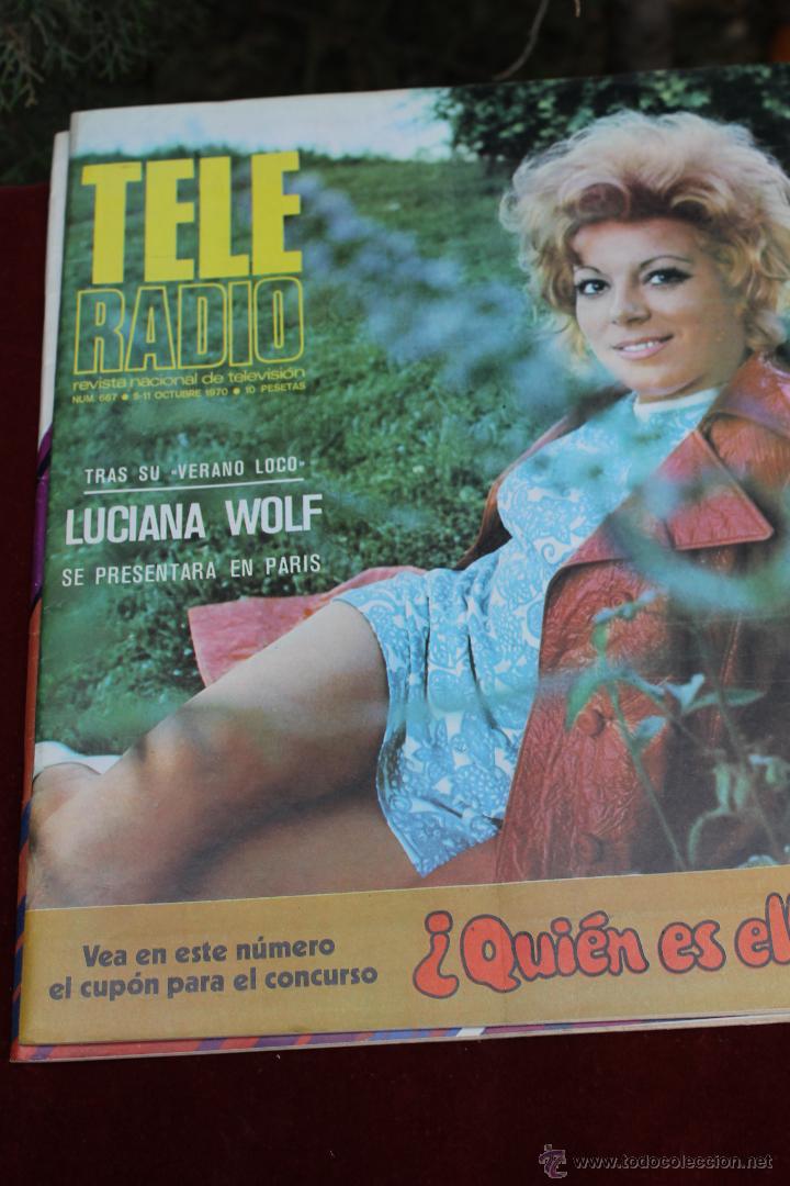 Sammeln von Zeitschriften und Zeitungen: REVISTA TELERADIO N&ordm; 667 1970 LUCIANA WOLF SE PRESENTARA EN PARIS