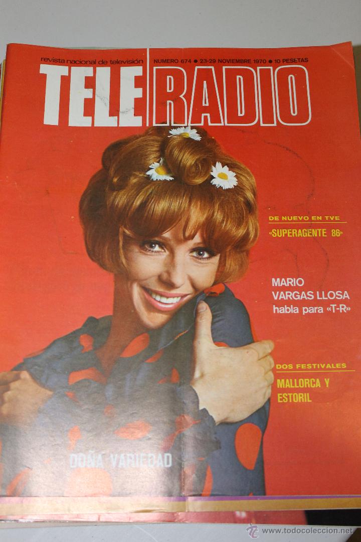 Coleccionismo de revistas y peri&oacute;dicos: REVISTA TELERADIO N&ordm; 674 1970 DO&Ntilde;A VARIEDAD, UN ROSTRO MUY POPULAR EN TELEVISION