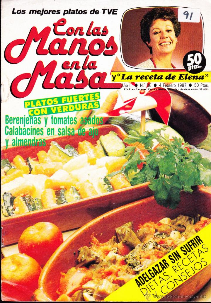 Coleccionismo de revistas y peri&oacute;dicos: FOLLETO COCINA CON LAS MANOS EN LA MASA &middot; BERENJENAS Y TOMATES ASADOS  , 16 PAGS .