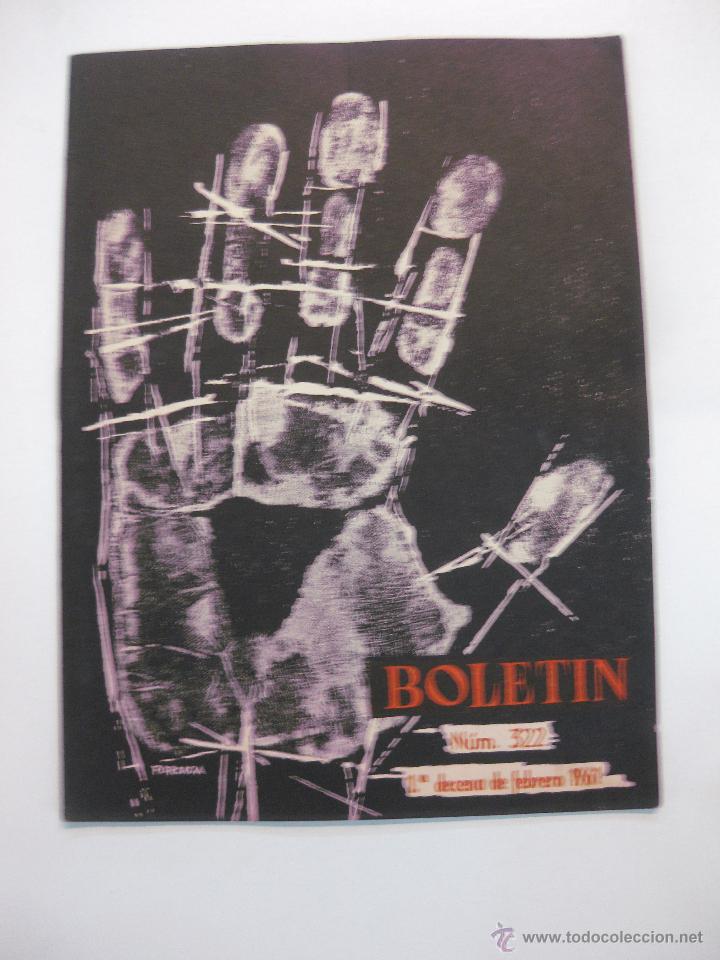 Coleccionismo de Revistas y Peri&oacute;dicos: BOLETIN N&ordm; 322. COMISION NACIONAL DE LA HOAC. ACCION CATOLICA. FEBRERO 1961 PORTADA FORCADA.