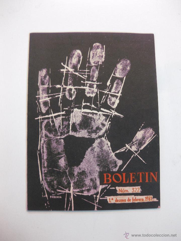 Coleccionismo de Revistas y Peri&oacute;dicos: BOLETIN N&ordm; 320. COMISION NACIONAL DE LA HOAC. A&Ntilde;O NUEVO CRISTIANO. ENERO 1961 PORTADA FORCADA.