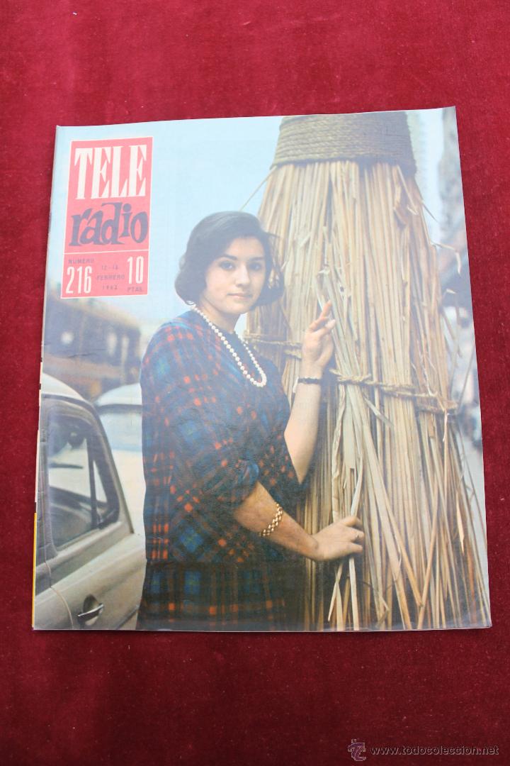 Collectionnisme de Revues et Journaux: REVISTA TELERADIO N&ordm; 216 1962 MARIA DEL CARMEN GARCIA VELA PREMIO CONCURSO CARAS NUEVAS