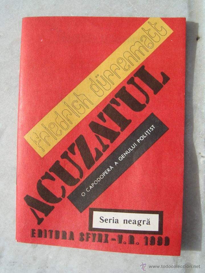 Coleccionismo de Revistas y Peri&oacute;dicos: antigua novela en rumano, rumania, acuzatul de friedrich d&uuml;rrenmatt - 1990