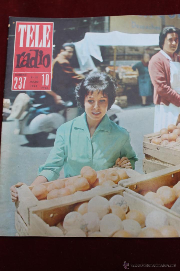 Collectionnisme de Revues et Journaux: REVISTA TELERADIO N&ordm; 237 1962 MERCEDES BARRANCO POPULAR ACTRIZ DE TEATRO