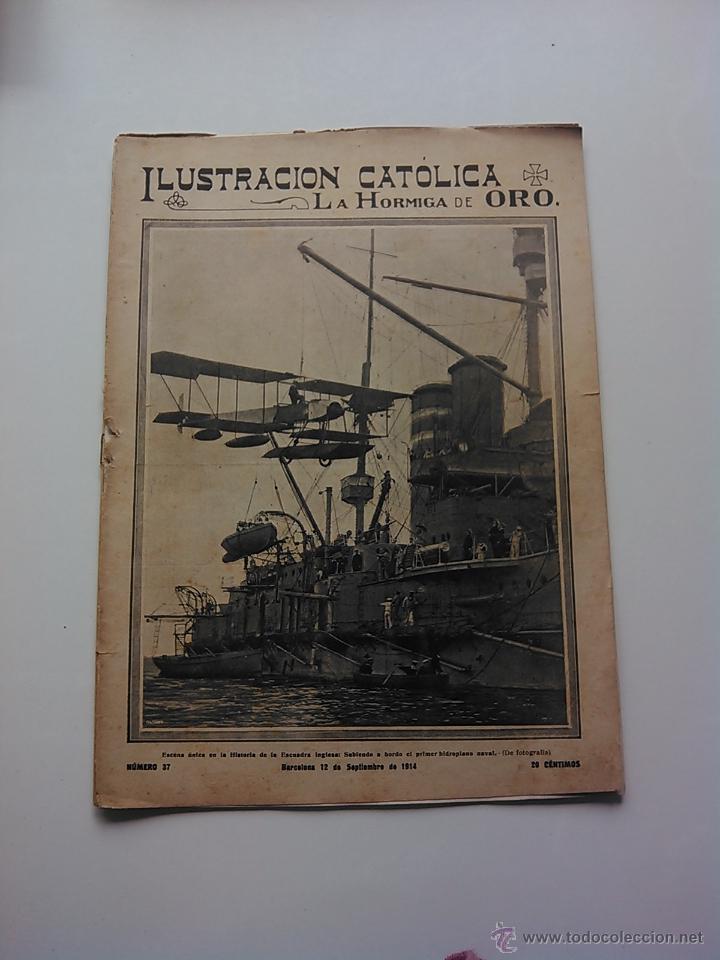Coleccionismo de revistas y peri&oacute;dicos: LA ILUSTRACI&Oacute;N CAT&Oacute;LICA. LA HORMIGA DE ORO. N&ordm; 37. 12 SEPTIEMBRE 1914. I GUERRA MUNDIAL. POLITICA
