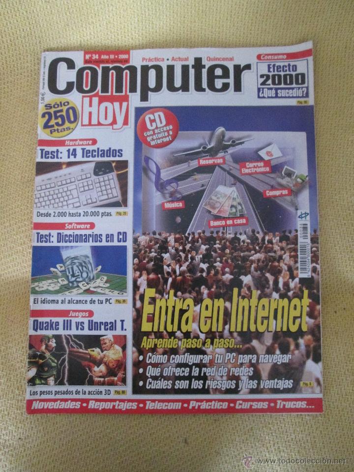 Coleccionismo de revistas y peri&oacute;dicos: REVISTA COMPUTER HOY N&ordm; 34 A&Ntilde;O 2000