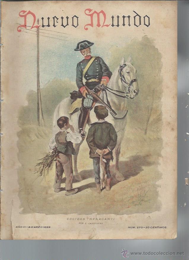 Collection Magazines and Newspapers: PERI&Oacute;DICO ILUSTRADO NUEVO MUNDO A&Ntilde;O VI 8 MARZO 1899 N&ordm; 270,  COGIDOS INFRAGANTI, LEER