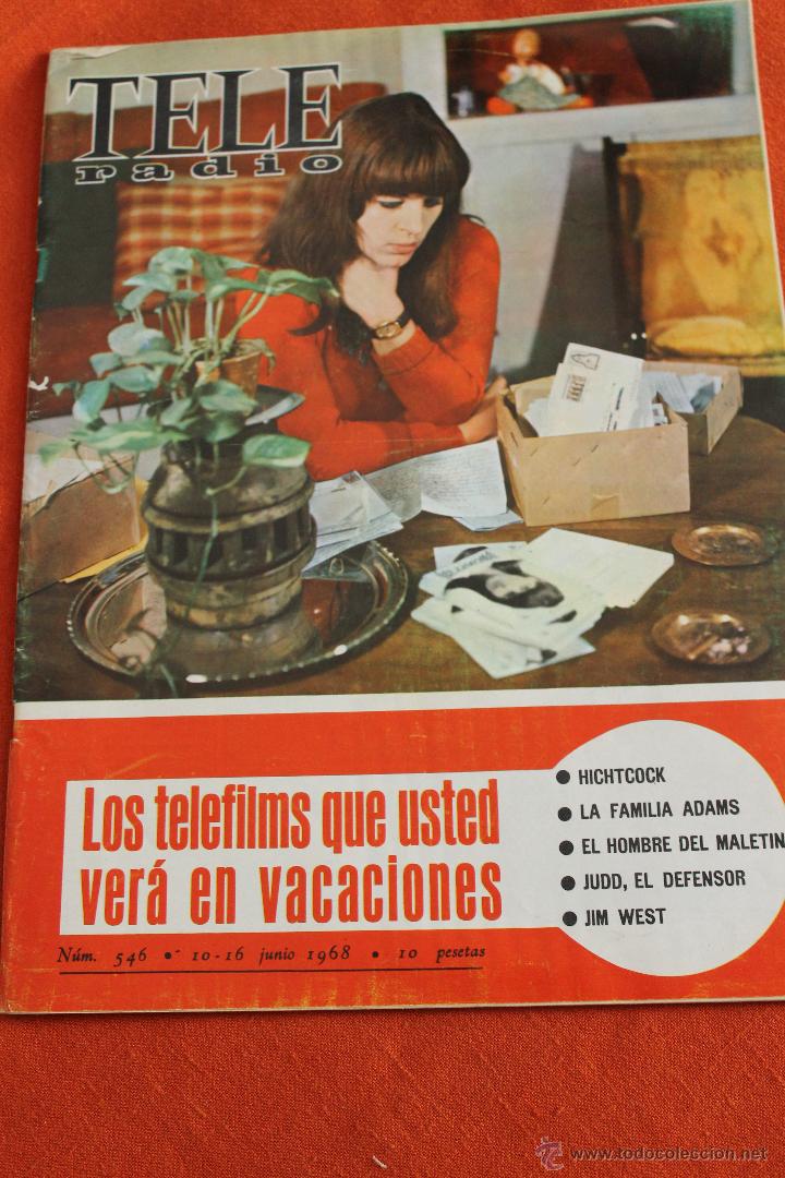 Collectionnisme de Revues et Journaux: REVISTA TELERADIO N&ordm; 546, 1968, NICOLETTA LA POPULAR CANTANTE FRANCESA