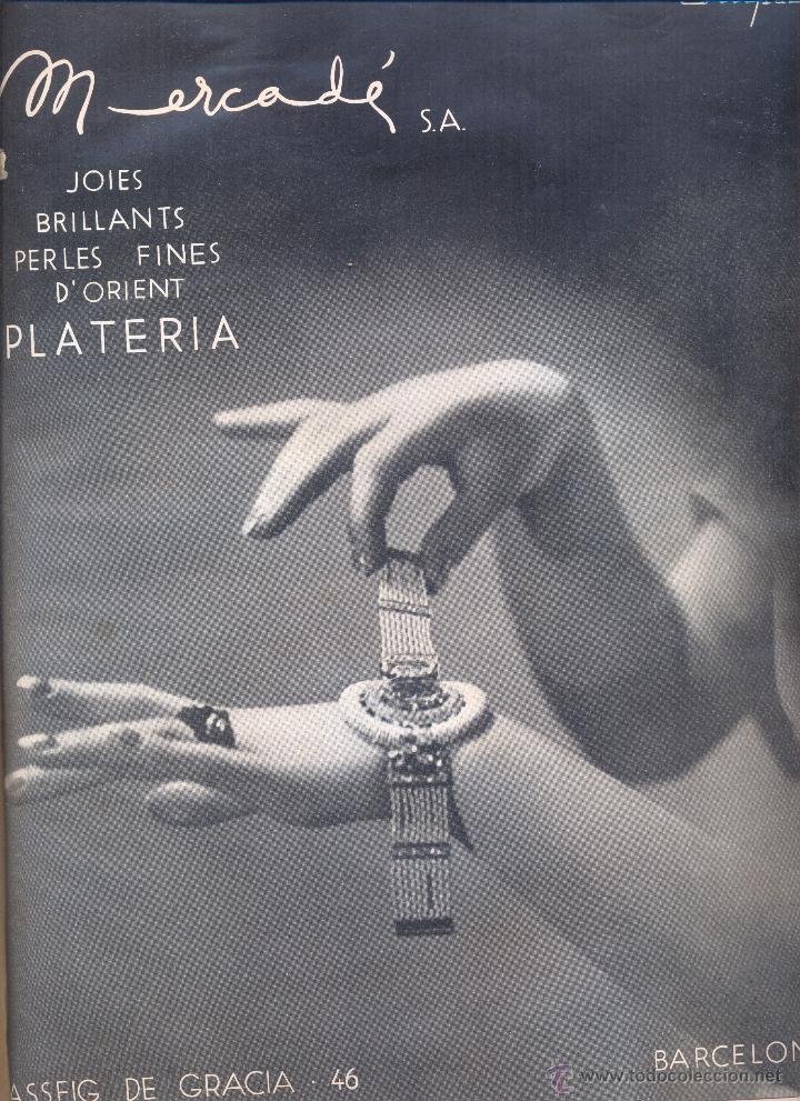 Collection Magazines and Newspapers: REVISTA ANY 1935 JOIERIA MERCADE CASA BALTA RESTAURANT MIRAMAR SERRALLERIA ALFRED VILAPLANA EMIR